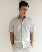 Men's Beige Casual Regular Fit Solid Half Sleeves Shirt