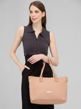 Women's Skin Faux Leather Satchel Handbag 16L