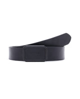 Men's Snape Black Genuine Leather Non-Reversible Smooth Grain Belt