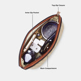 Women's Beige Casual Printed Sling Bag