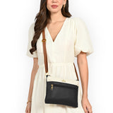 Women's Navy Blue Casual Colorblocked Sling Bag