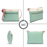 Women's Green Casual Colorblocked Sling Bag
