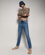 Men's Light Blue Cinched Hem Jeans