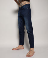 Men's Blue Cinched Hem Jeans