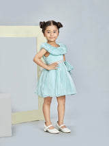 Girls Green Party Dress