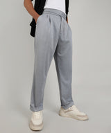 Men's Moon Grey Tailored Heathered Trouser