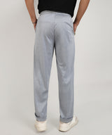 Men's Moon Grey Tailored Heathered Trouser
