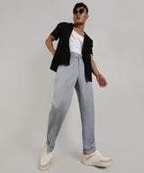 Men's Moon Grey Tailored Heathered Trouser