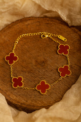 Women's Maroon Casual Bracelet