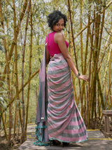 Women's Multicolor Slub Saree