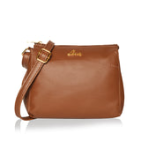 Women's Tan Casual Solid Sling Bag