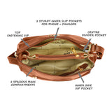 Women's Tan Casual Solid Sling Bag