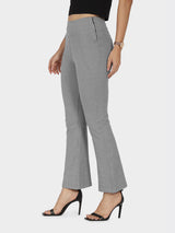 Women's Gray Sports Solid Pant