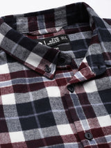 Men's Multicolor Casual Slim Fit Checked Full Sleeves Shirt