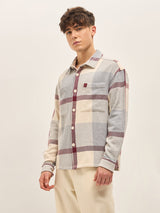 Men's Multicolor Casual Regular Fit Checked Full Sleeves Shacket