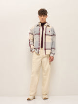 Men's Multicolor Casual Regular Fit Checked Full Sleeves Shacket