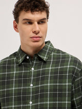 Men's Casual Regular Fit Checked Full Sleeves Shirt