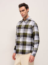 Men's Multicolor Casual Checked Regular Fit Full Sleeves Shirt