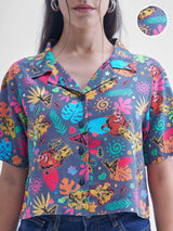 Women's Multicolor Casual Printed Regular Fit Half Sleeves Shirt