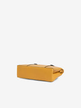 Women's Yellow Faux Leather Tote Bag 8L