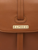 Women's Tan Faux Leather Tote Bag 9L