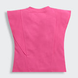 Girls Pink Casual Sleeveless Top