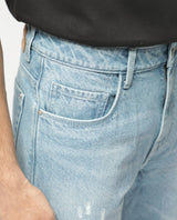 Men's Blue Casual Tapered Fit Solid Jeans