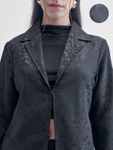 Women's Black Casual Top And Skirt Co Ord Set