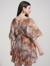 Women's Multicolor Ethnic Abstract Regular Fit Half Sleeves Dress