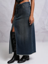Women's Blue Casual Solid Regular Fit Skirts