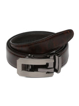 Men's Brown Casual Textured Leather Belt
