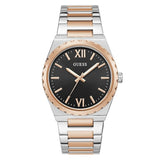 Men's Black Solid Round 42 mm Analogue Watch - U1394G7M