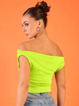 Women's Green Casual Solid Regular Fit Sleeveless Tops