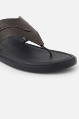 Men's Brown Casual Synthetic Sandal