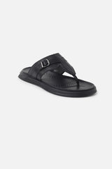 Men's Black Casual Synthetic Sandal