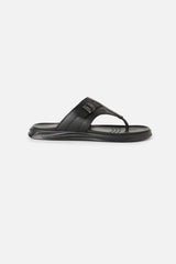 Men's Black Casual Synthetic Sandal