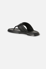 Men's Black Casual Synthetic Sandal