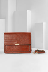 Women's Brown Casual Sling Bag