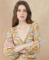 Women's Multicolor Three Quarter Sleeves Dress