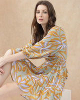 Women's Multicolor Three Quarter Sleeves Dress