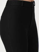 Women's Black Casual Skinny Fit Solid Trouser