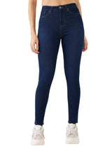Women's Blue Casual Skinny Fit Jeans