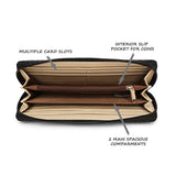 Women's Black Casual Solid Wallet