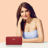 Women's Red Casual Solid Wallet