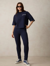 Women's Navy Blue Casual Co-ords Set