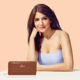 Women's Tan Casual Textured Wallet