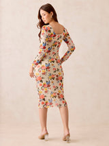 Women's Multicolor Casual Bodycon Dress