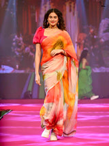 Women's Multicolor Viscose Organza Saree