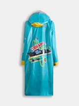 Kids Green Zipper Raincoat