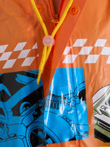 Kids Orange Zipper Raincoat